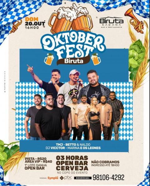 TMJ, Betto & Naldo, Dj Vicctor e Marina & Os Leones - Oktoberfest Biruta 2024