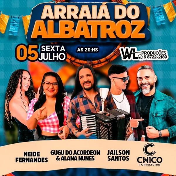 Gugu do Acordeon & Alana Nunes, Neide Fernandes, Jailson Santos e Chico Forrozeiro - Arraiá do Albatroz