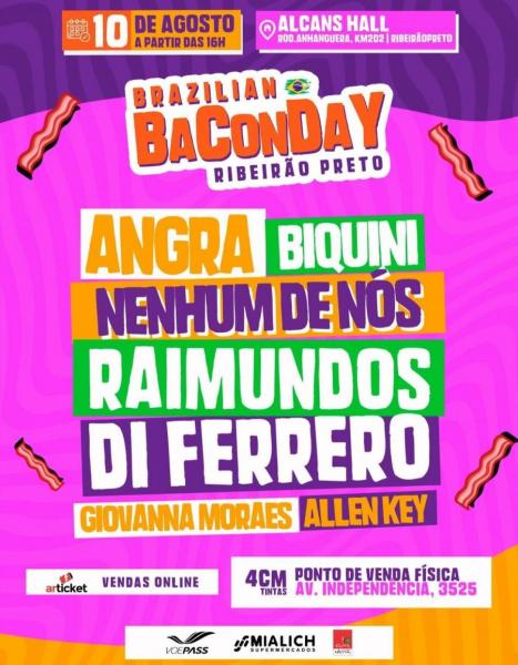 Angra, Biquini, Nenhum de Nós, Raimundos, Di Ferrero, Giovanna Moraes e Allen Key - Brazilian Bacon Day Ribeirão Preto