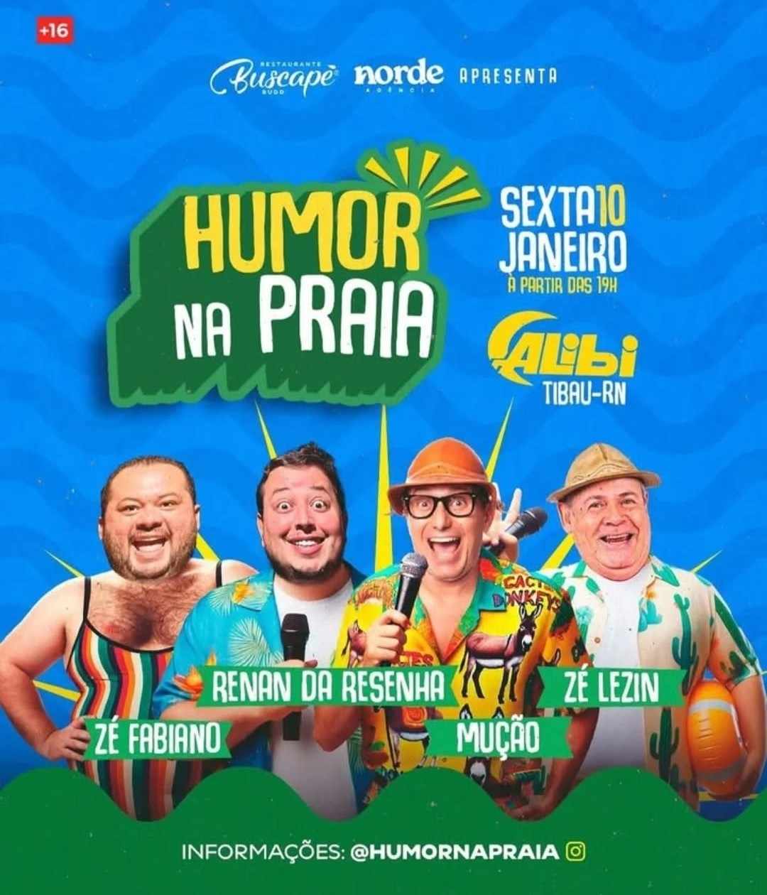 Mução, Renan da Resenha, Zé Lezin e Zé Fabiano - Humor na Praia