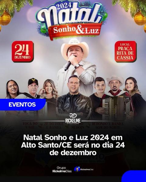 Toca do Vale, Zé do Fole & Banda, Forró Medoin e Redondo & Banda Som do Norte - Natal Sonho & Luz 2024