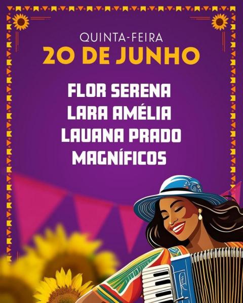Flor Serena, Lara Amélia, Lauana Prado e Magníficos