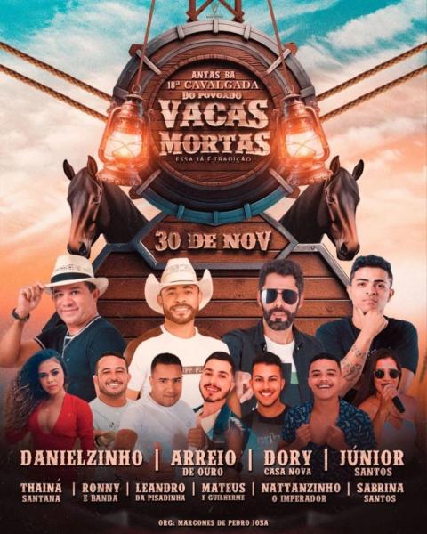 Danielzinho, Arreio de Ouro, Dory Casa Nova, Júnior Santos, Thaina Santana, Ronny, Leandro da Pisadinha e Sabrina Santos - 18ª Cavalgada de Vacas Mortas 2024
