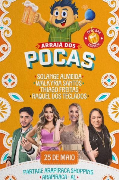 Solange Almeida, Walkyria Santos, Thiago Freitas e Raquel dos Teclados - Arraía dos Pocas