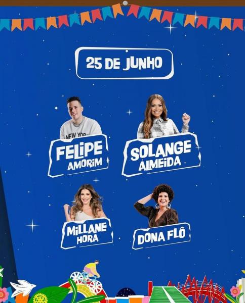 Felipe Amorim, Solange Almeida, Millane Hora e Dona Flô