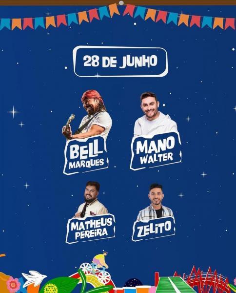Bell Marques, Mano Walter, Matheus Pereira e Zelito