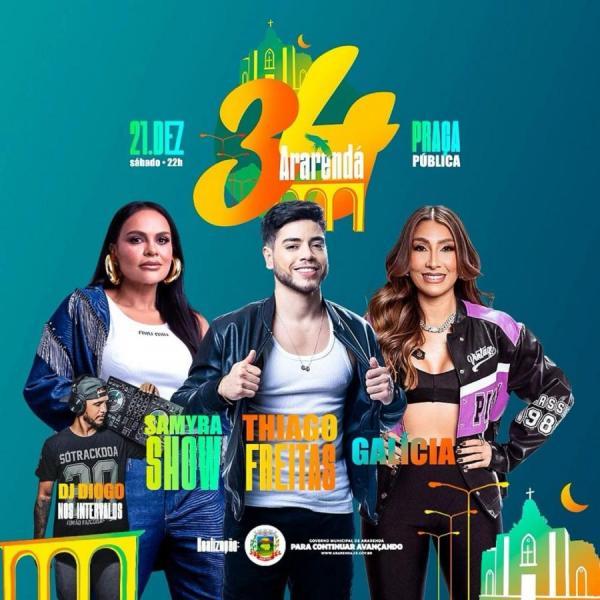 Samyra Show, Thiago Freitas, Galícia e Dj Diogo