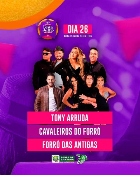 Tony Arruda, Cavaleiros do Forró e Forró das Antigas - Festa de Julho