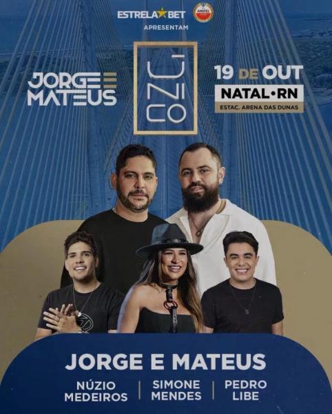 Jorge & Mateus trazem a turnê “Único” para Natal 