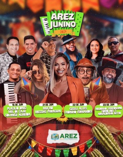 Nildinho Sanfoneiro, Forró dos 3 e Arnaldinho Netto - Arêz Junino