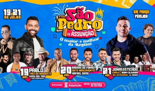 Pablo, Três do Nordeste e Show dos 3 - São Pedro de Assunção