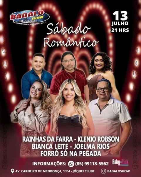 Rainhas da Farra, Klenio Robson, Bianca Leite, Joelma Rios e Forró Só na Pegada - Sábado Romântico
