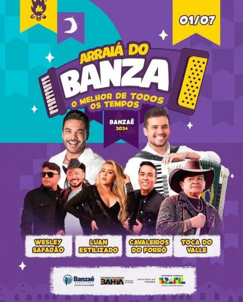 Wesley Safadão, Luan Estilizado, Cavaleiros do Forró e Toca do Vale - Arraiá do Banza