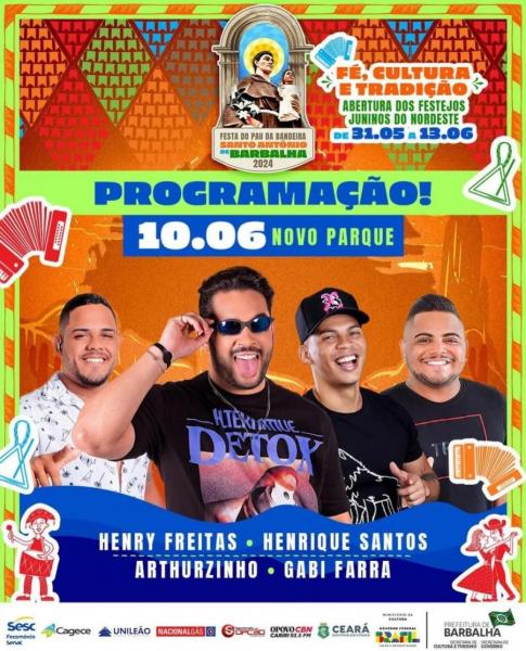 Henry Freitas, Henrique Santos, Arthurzinho e Gabi Farra