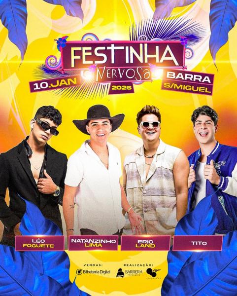 Natanzinho Lima, Eric Land, Léo Foguete e Tito - Festinha Nervosa 2025