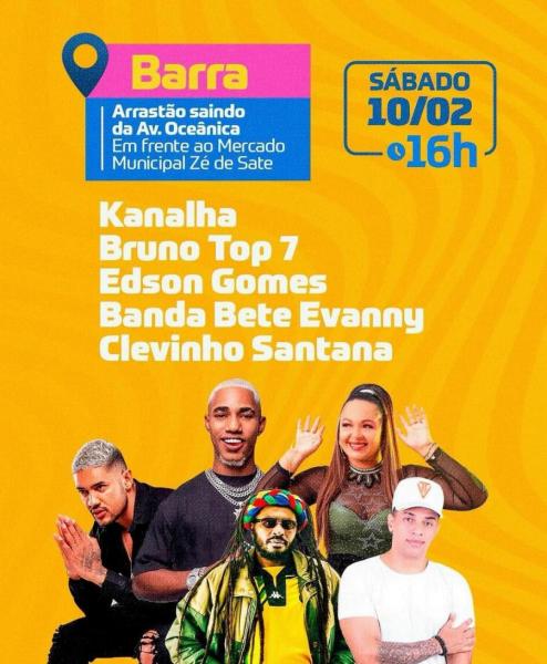 Kanalha, Bruno Top 7, Banda Bete Evanny e Clevinho Santana