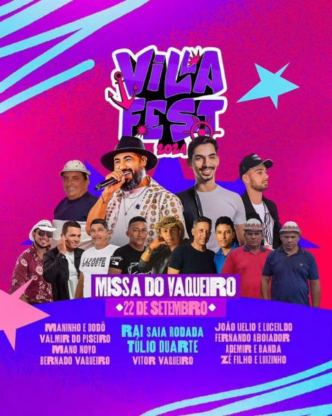 Maninho & Dodô, Raí Saia Rodada, Túlio Duarte, Valmir do Piseiro, Bernado Vaqueiro e Mano Novo - Missa do Vaqueiro - Villa Fest 2024