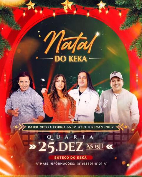 Raied Neto, Forró Anjo Azul e Renan Cruz - Natal do Keka