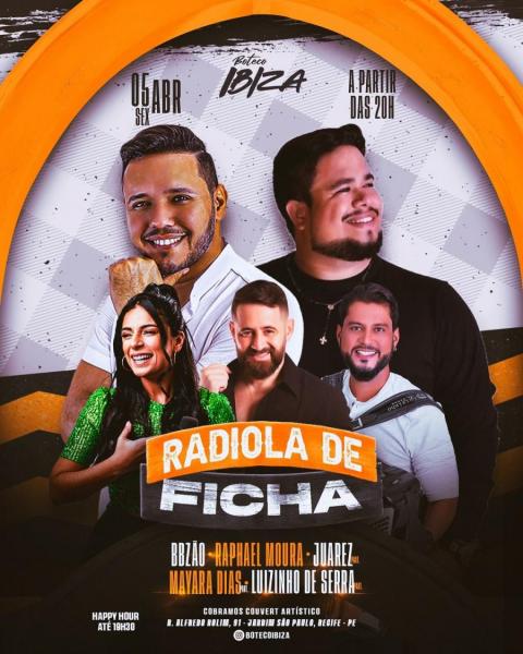 BBzão, Raphael Moura, Juarez, Mayara Dias e Luizinho da Serra - Radiola de Ficha