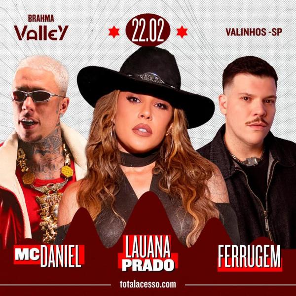 Lauana Prado, Mc Daniel e Ferrugem