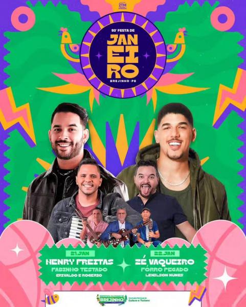 Zé Vaqueiro, Forró Pegado e Lenilson Nunes - 93ª Festa de Janeiro