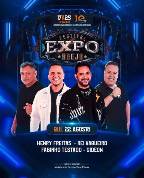 Henry Freitas, Rey Vaqueiro, Fabinho Testado e Gideon - Expo Brejo 2024