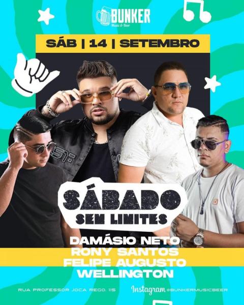 Damásio Neto, Rony Santos, Felipe Augusto e Wellington - Sábado sem Limites