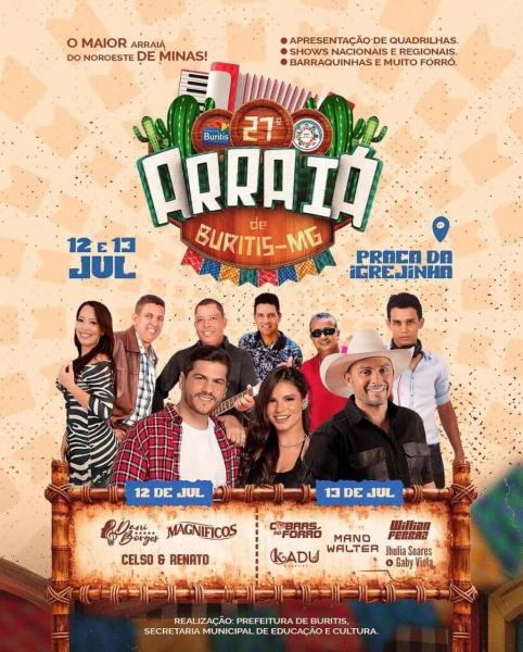 Magníficos, Davi Borges e Celso & Renato - 27° Arraiá de Buritis