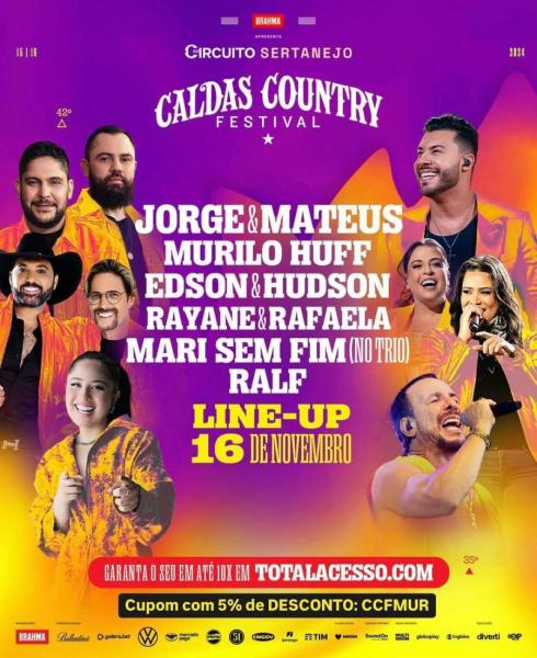 Jorge & Mateus, Murilo Huff, Edson & Hudson, Rayane & Rafaela, Mari sem Fim e Ralf - Caldas Country Festival 2024