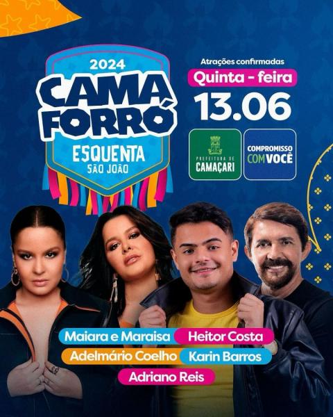 Maiara & Maraisa, Heitor Costa, Adelmário Coelho, Karin Barros e Adriano Reis - Camaforró