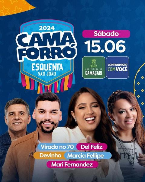 Virado no 70, Del Feliz, Devinho, Márcia Fellipe e Mari Fernandez - Camaforró