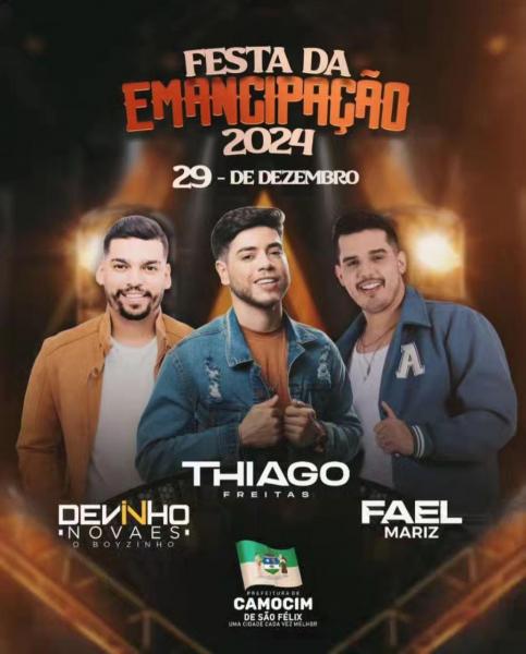 Thiago Freitas, Devinho Novaes e Fael Mariz