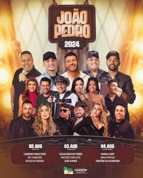 Leandro Pinga Fogo, Rey Vaqueiro e Desejo de Menina - João Pedro 2024