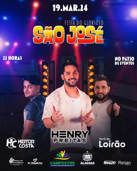 Henry Freitas, Heitor Costa e Forró do Loirão - Festa do Glorioso São José