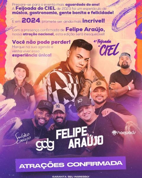 Felipe Araújo, Grupo do Gui, Sandro Coelho e Dj Negueds - 4ª Feijoada do Ciel