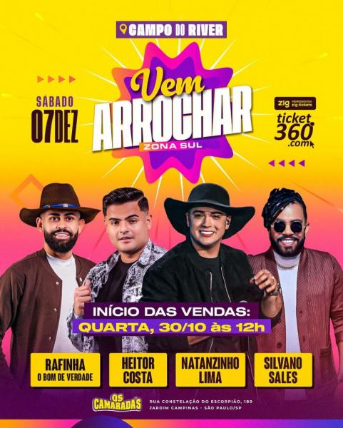 Natanzinho Lima, Rafinha O Bom de Verdade, Heitor Costa e Silvanno Salles - Vem Arrochar Zona Sul