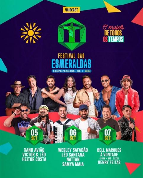 Xand Avião, Victor & Léo e Heitor Costa - Festival das Esmeraldas 2024
