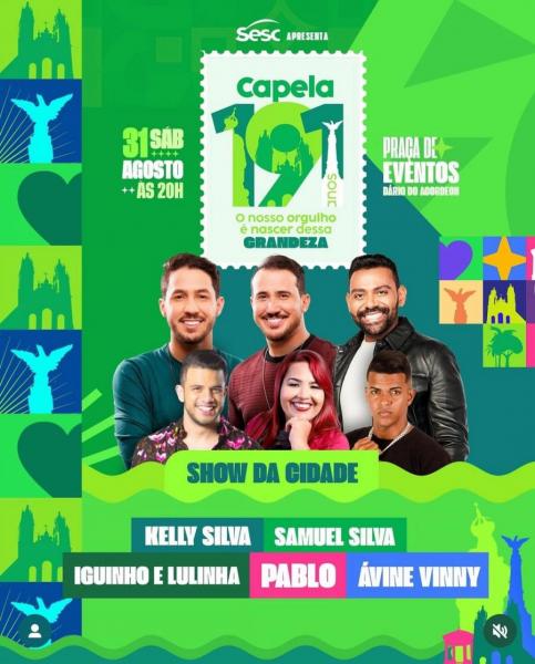 Pablo, Iguinho & Lulinha, Ávine Vinny, Kelly Silva e Samuel Silva