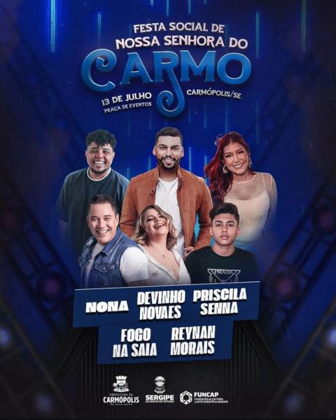 Devinho Novaes, Priscila Senna, Nona, Fogo na Saia e Reynan Morais - Nossa Senhora do Carmo