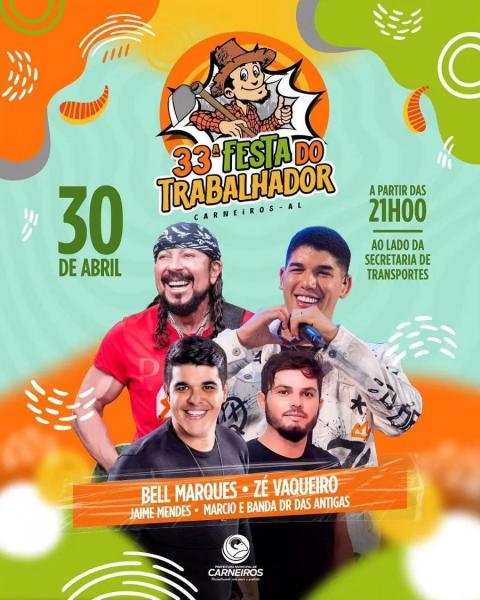 Bell Marques, Zé Vaqueiro, Jaime Mendes e Márcio & Banda DR das Antigas - 33ª Festa dos Trabalhador