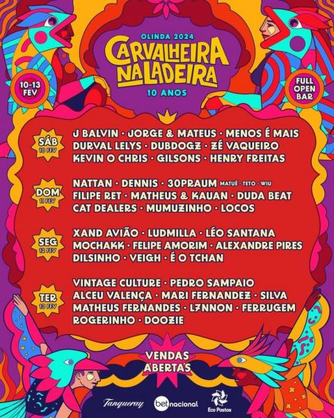 Vintage Culture, Pedro Sampaio, Alceu Valença, Mari Fernandez, Silva, Matheus Fernandes, L7nnon, Ferrugem, Rogerinho e Doozie - Carvalheira na Ladeira