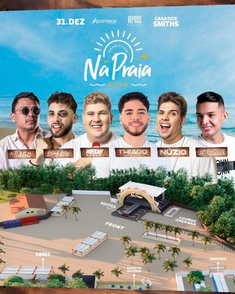 Thiago Freitas, Nuzio Medeiros, Kelvy Pablo, Allyson Tavares, Dj Tiago e Lucas Lipe - Réveillon Na Praia 2025