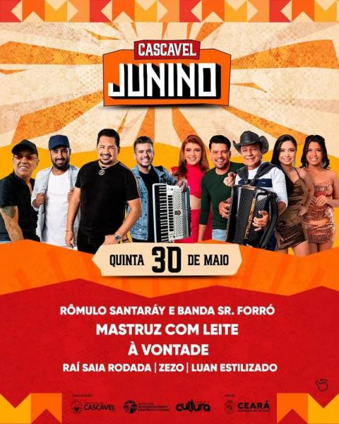 Mastruz com Leite, À Vontade - Raí Saia Rodada, Zezo e Luan Estilizado - Cascavel Junino