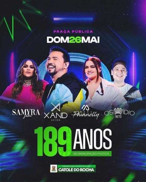 Samyra Show, Xand Avião, Mara Pavanelly e Osmídio Neto