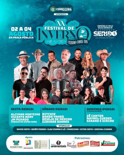 Zé Cantor, Raynel Guedes e Sirno & Sirino - Cavalgada do XX Festival de Inverno