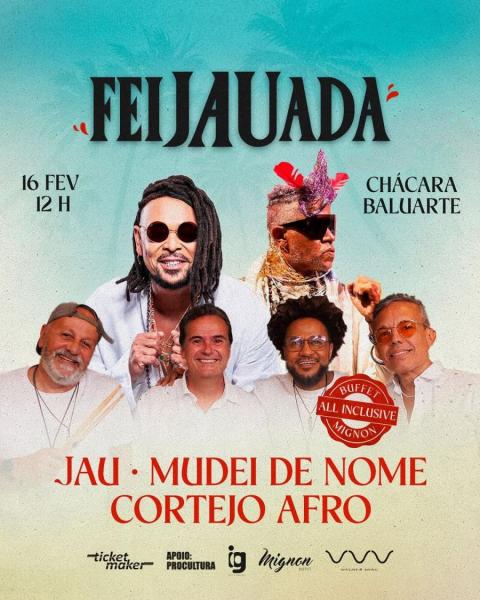 Jau, Mudei de Nome e Cortejo Afro - FeiJauada