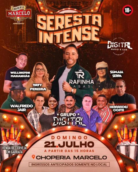 Rafinha Asas, Walfredo Jair, Sumaia Serpa, Taty Pereira, Hernandes Costa, Wellington Maranhão e Grupo Digital - Seresta Intense