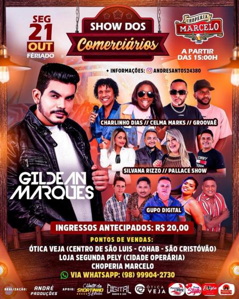 Gildean Marques, Charlinho Dias, Celma Marks, Groovaê, Silvana Rizzo, Pallace Show e Grupo Digital - Show dos Comerciários 2024
