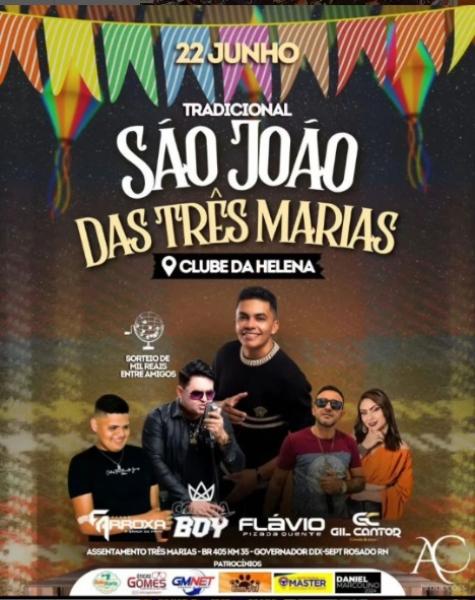 Farra Arroxa, Flávio Pizada Quente e Gil Cantor - São João das Três Marias