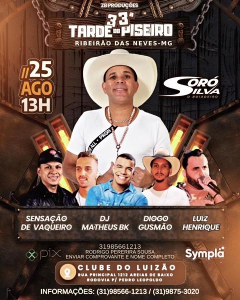 Sensação de Vaqueiro, Dj Matheus BK, Diogo Gusmão e Luiz Henrique - 33ª Tarde do Piseiro